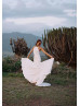 Halter Neck Ivory Lace Low Back Wedding Dress